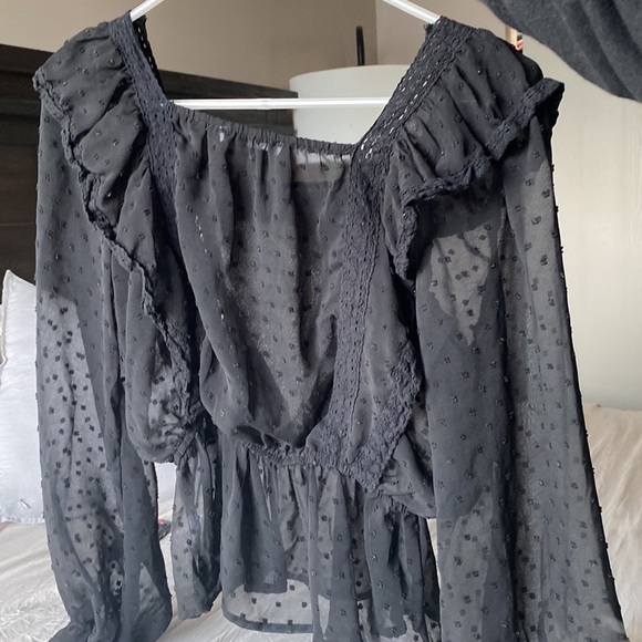 DOTTED square neck blouse - Picture 5 of 7